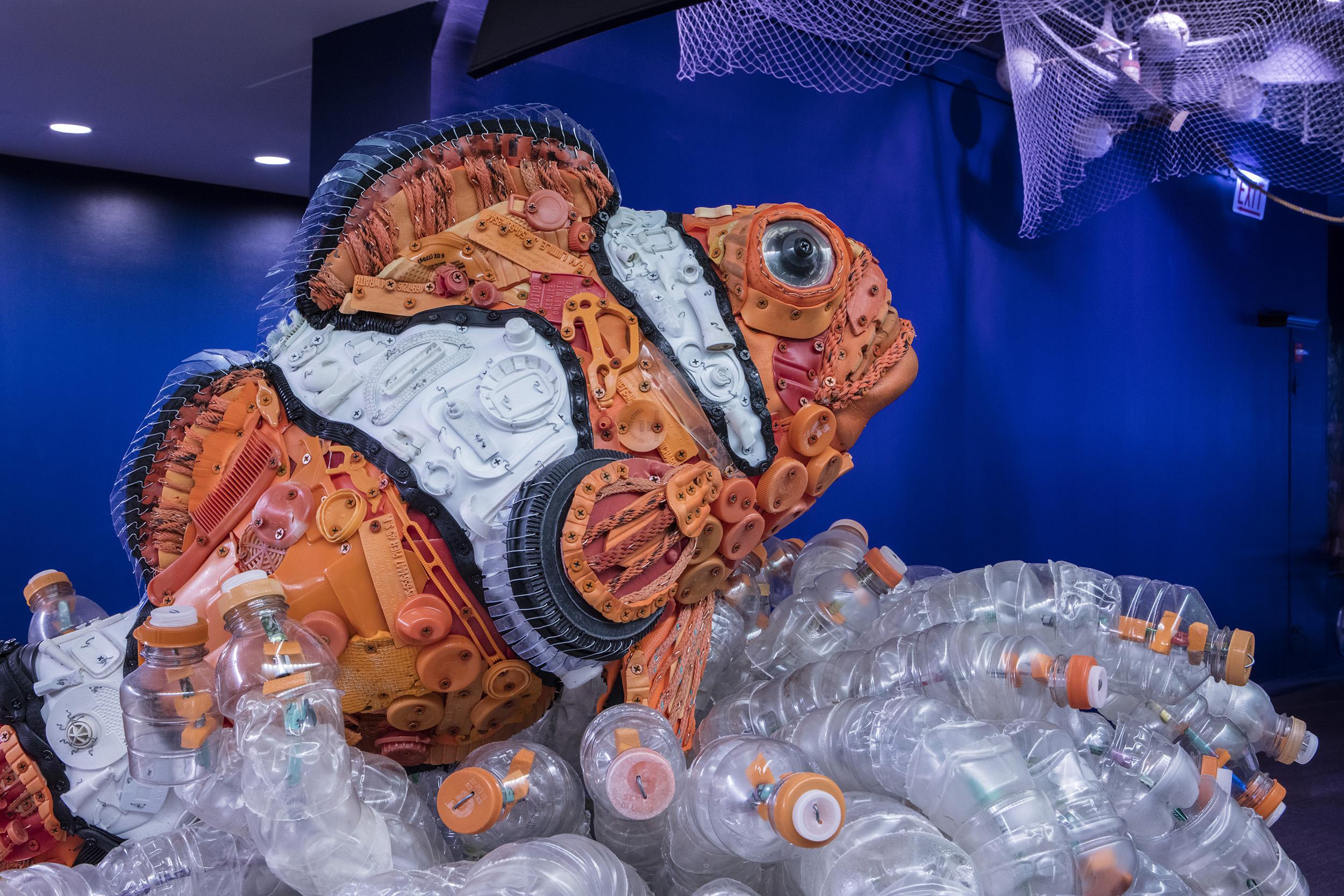 Photos: Shedd Debuts Giant Sea Life Sculptures Made From Ocean Trash ...