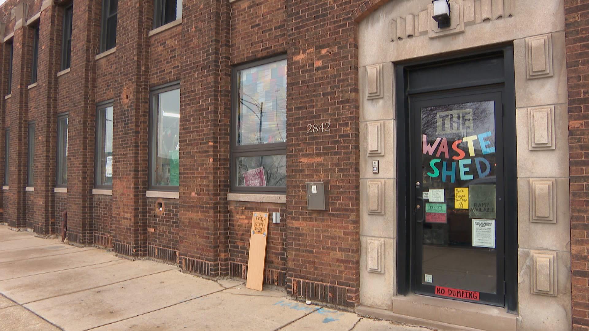 The WasteShed in Chicago’s Humboldt Park neighborhood. (WTTW News)