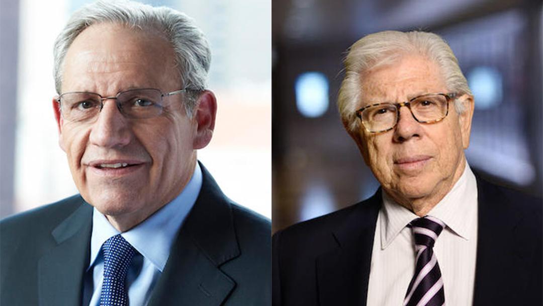 Journalists Bob Woodward, left, and Carl Bernstein (Courtesy Northeastern Illinois University)