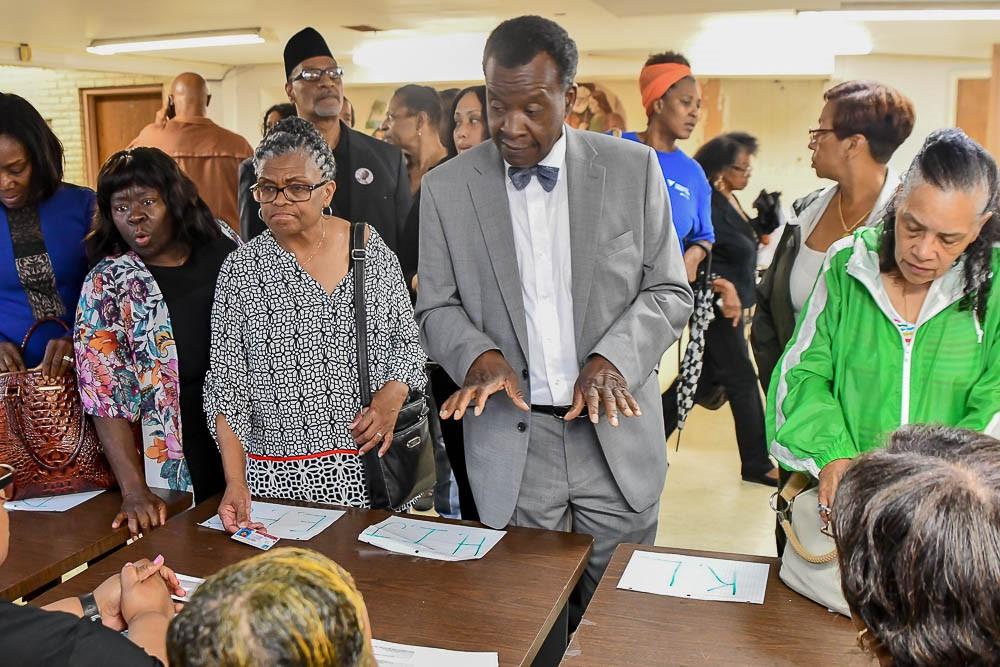 Chicago mayoral candidate Willie Wilson at an event Sunday, July 22, 2018 at the New Covenant Baptist Church. (Courtesy of Wilson Campaign)