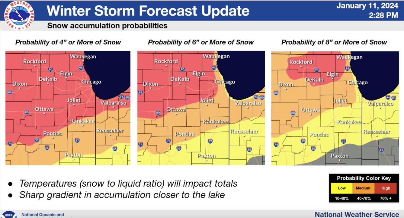 Winter Storm Warning Issued For Chicago Region, Snow Totals Away From ...