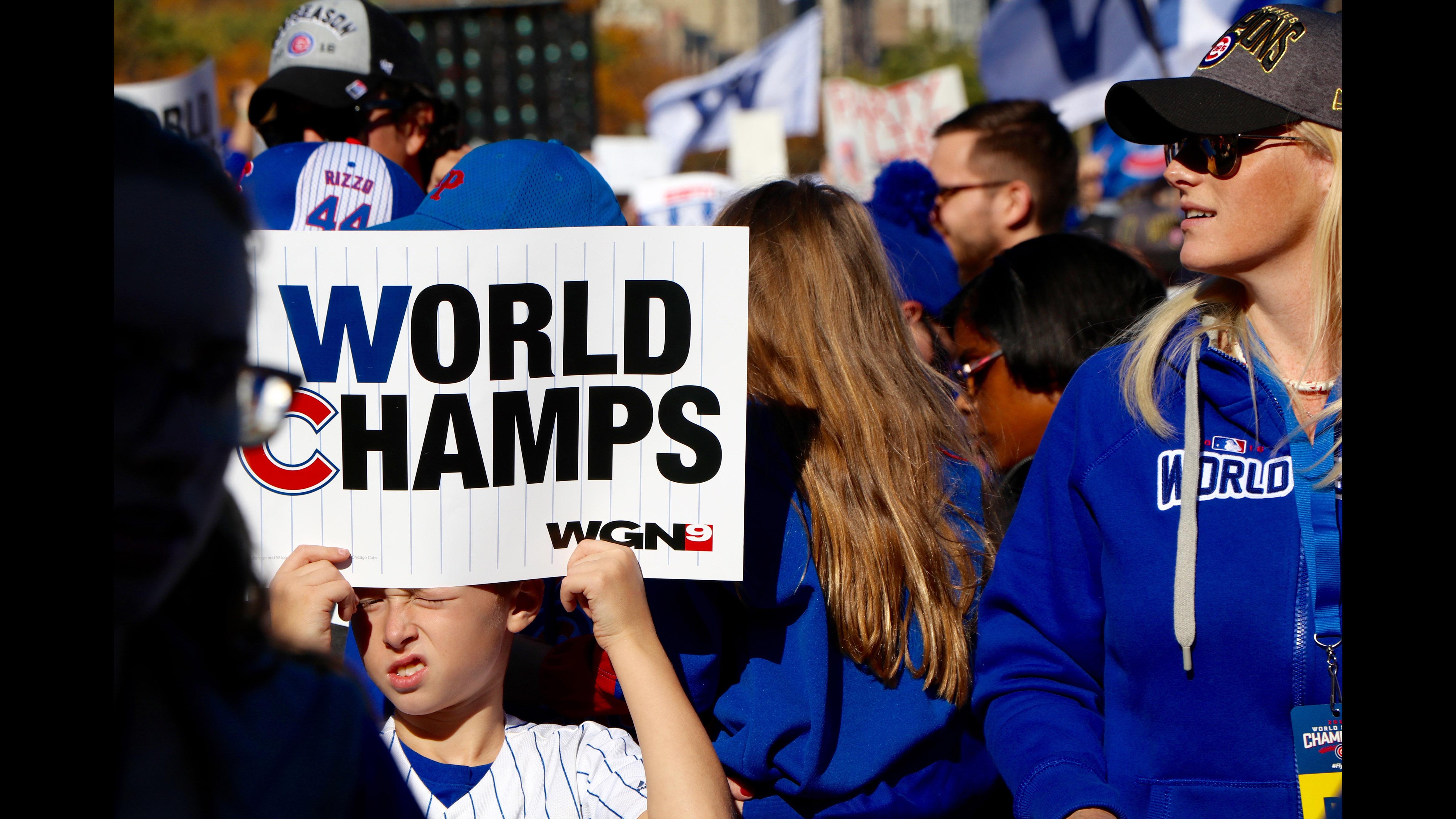 Chicago Cubs 2016 World Series Champions Parade Trophy 