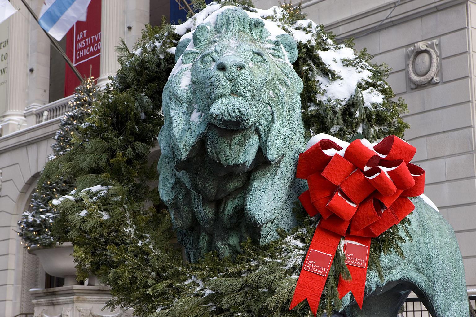 Edward Kemeys. Lion (One of a Pair, South Pedestal), 1893. Gift of Mrs. Henry Field. ® The Art Institute of Chicago.