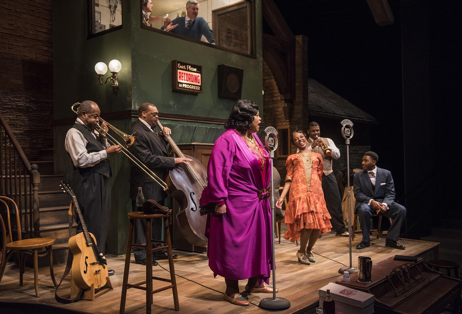 The cast of “Ma Rainey’s Black Bottom” (Photo credit: Michael Brosilow)