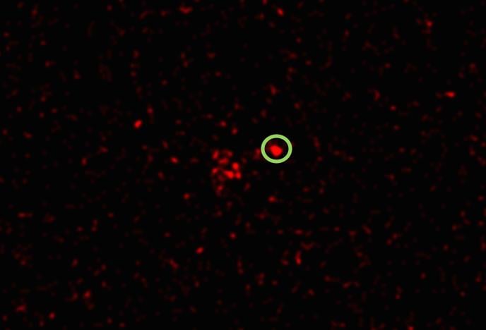 An image showing X-rays detected from the supernova 2012ca. (Vikram Dwarkadas / Chandra X-ray Observatory)