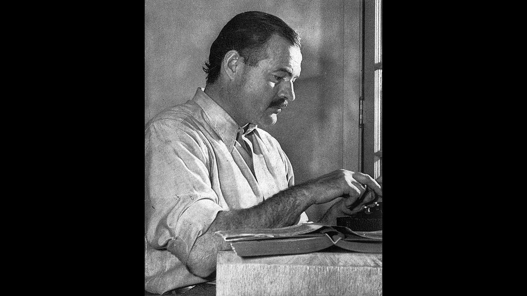 Ernest Hemingway pictured in 1939. 