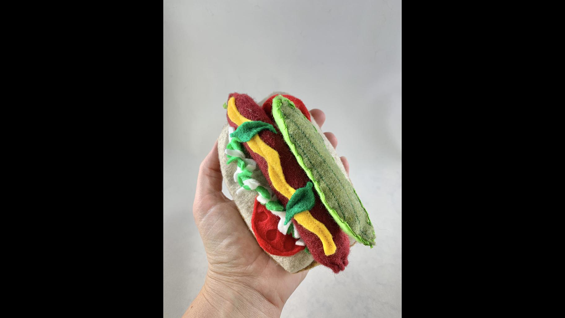 A Chicago-style hot dog, handmade in Chicago. (Courtesy of Rebecca Skoch)