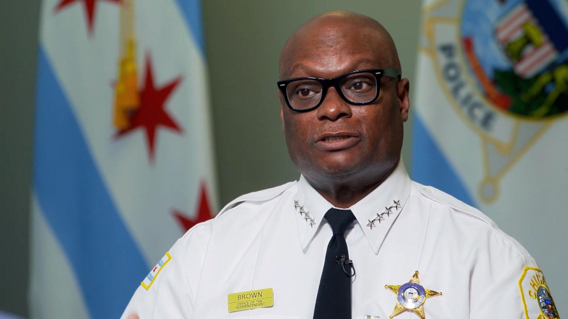 David Brown is superintendent of the Chicago Police Department, which has a new foot pursuit policy in the wake of high-profile and controversial police shooting deaths. (Leonel Mendez / CNN)