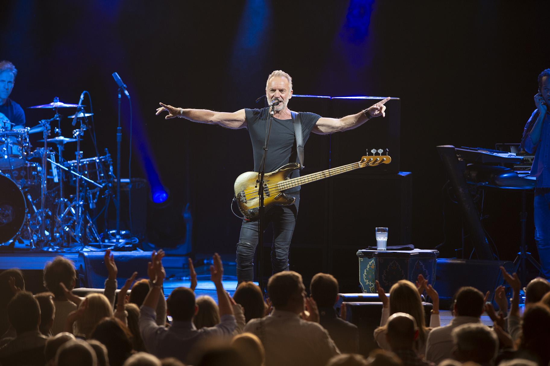 Sting performs at the Ravinia Festival Pavilion as part of his “My Songs Tour.” (Ravinia Festival / Patrick Gipson)