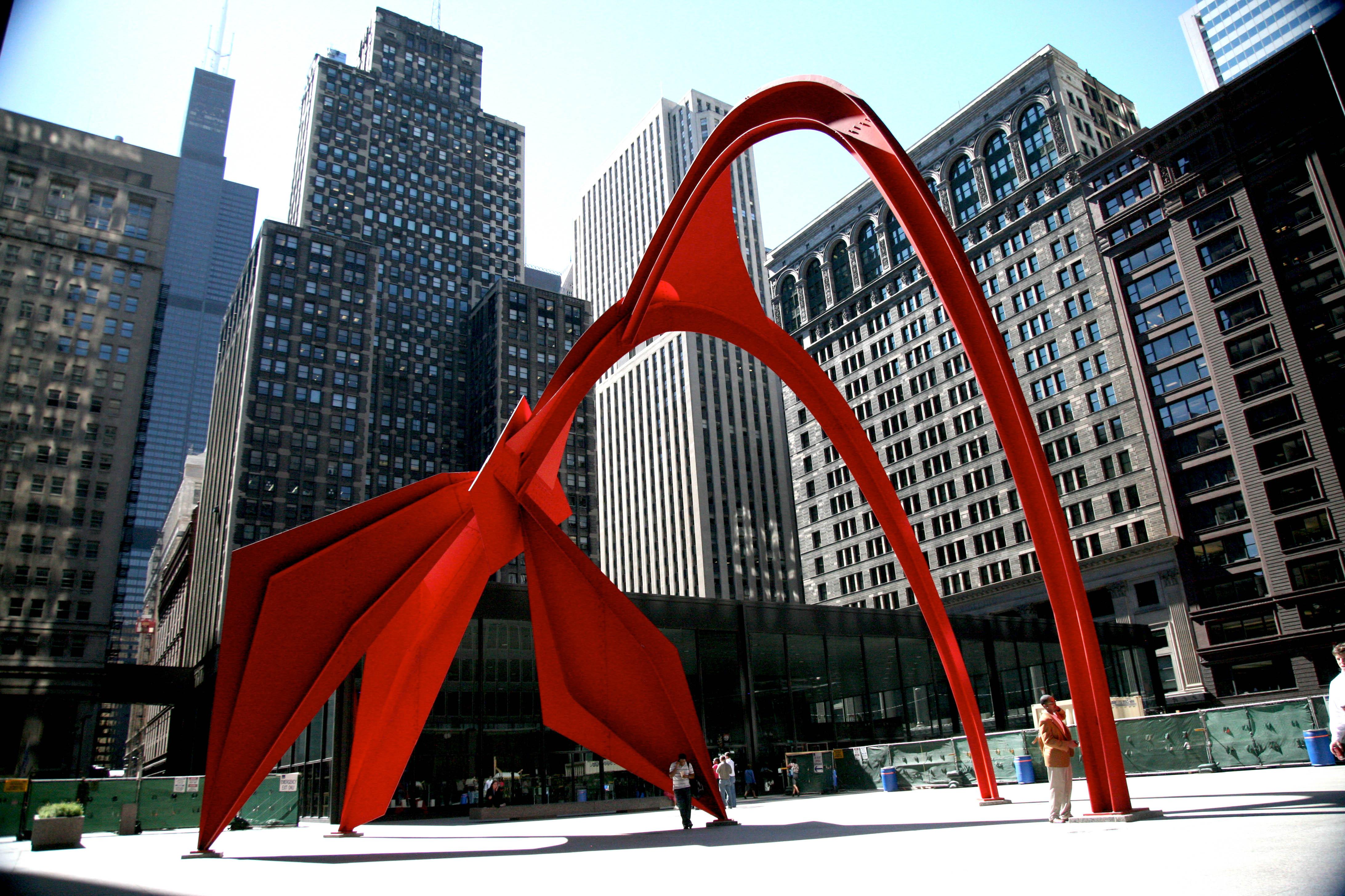 Alexander Calder, “Flamingo” (vincent desjardins / Flickr)