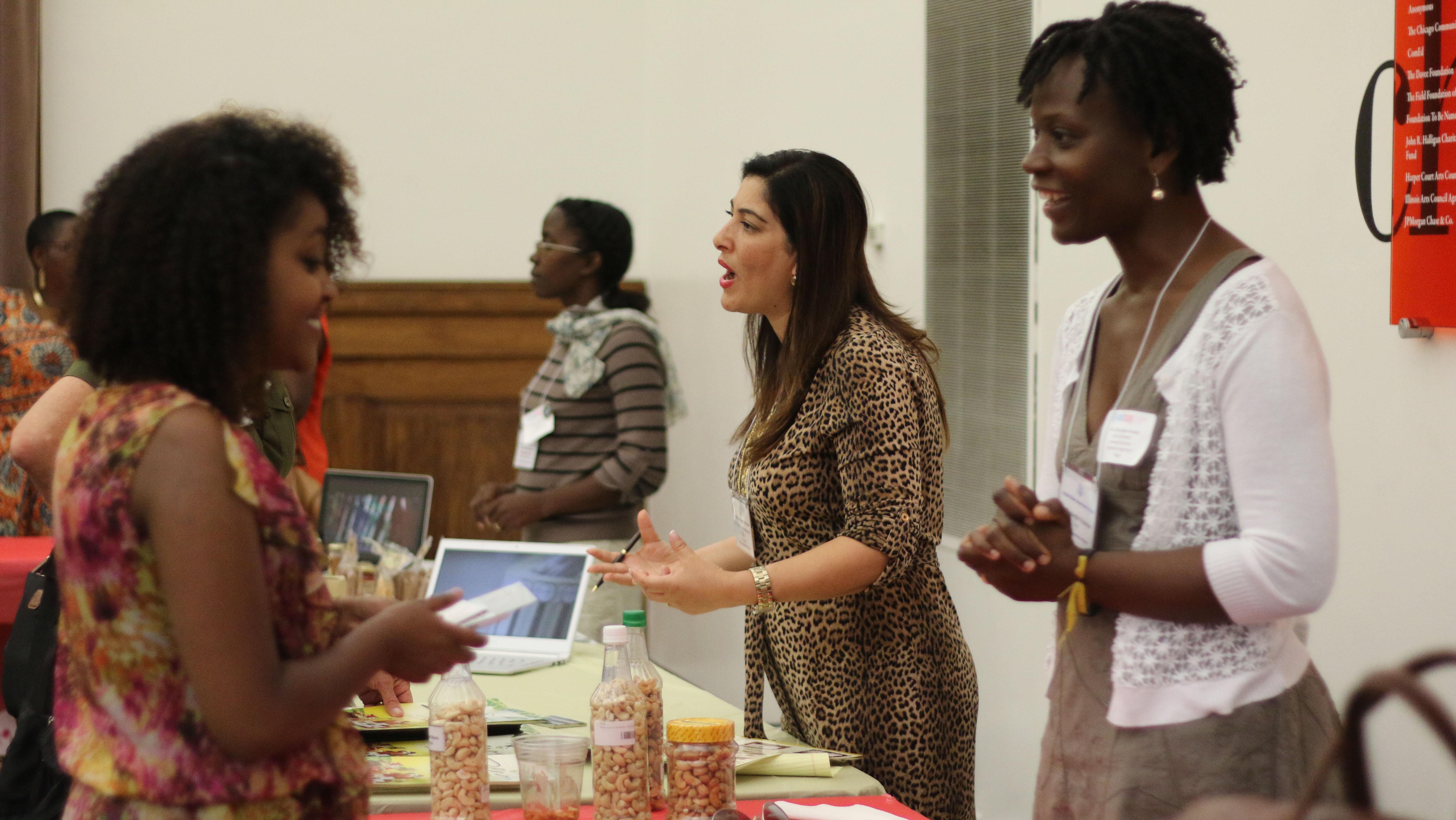 Djatougbe Ameko Espe Schneiter of Togo talks in 2015 about Schneiter Argo Park, where she is the executive director. (Courtesy of Peggy Parfenoff)