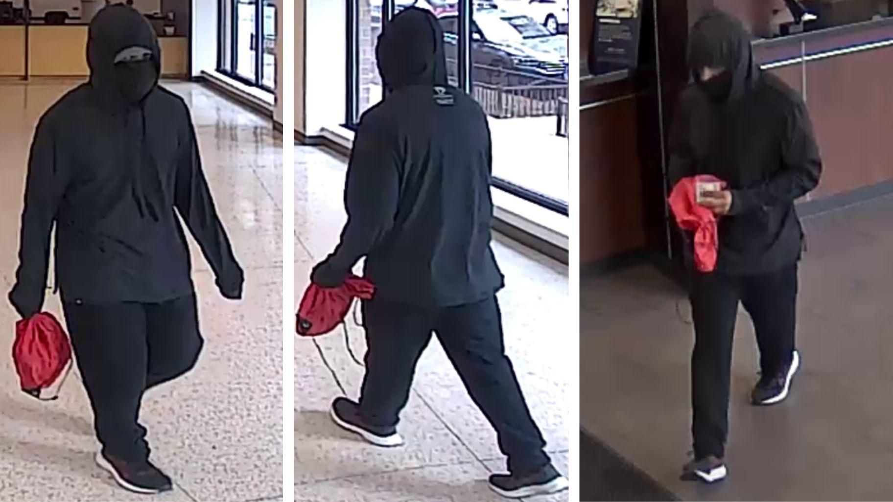 The FBI is offering a reward of up to $5,000 for information after a bank robber struck a pair of North Side branches just hours apart Monday. The FBI is offering a reward of up to $5,000 for information after a bank robber struck a pair of North Side branches just hours apart Monday.