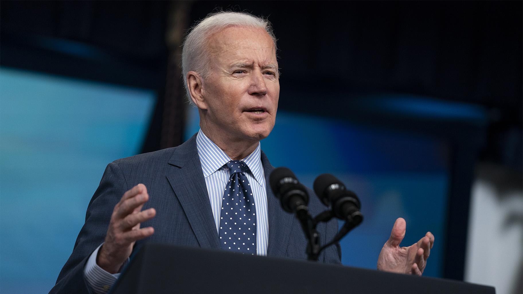 President Joe Biden speaks about the COVID-19 vaccination program, in the South Court Auditorium on the White House campus, Wednesday, June 2, 2021, in Washington. (AP Photo / Evan Vucci)