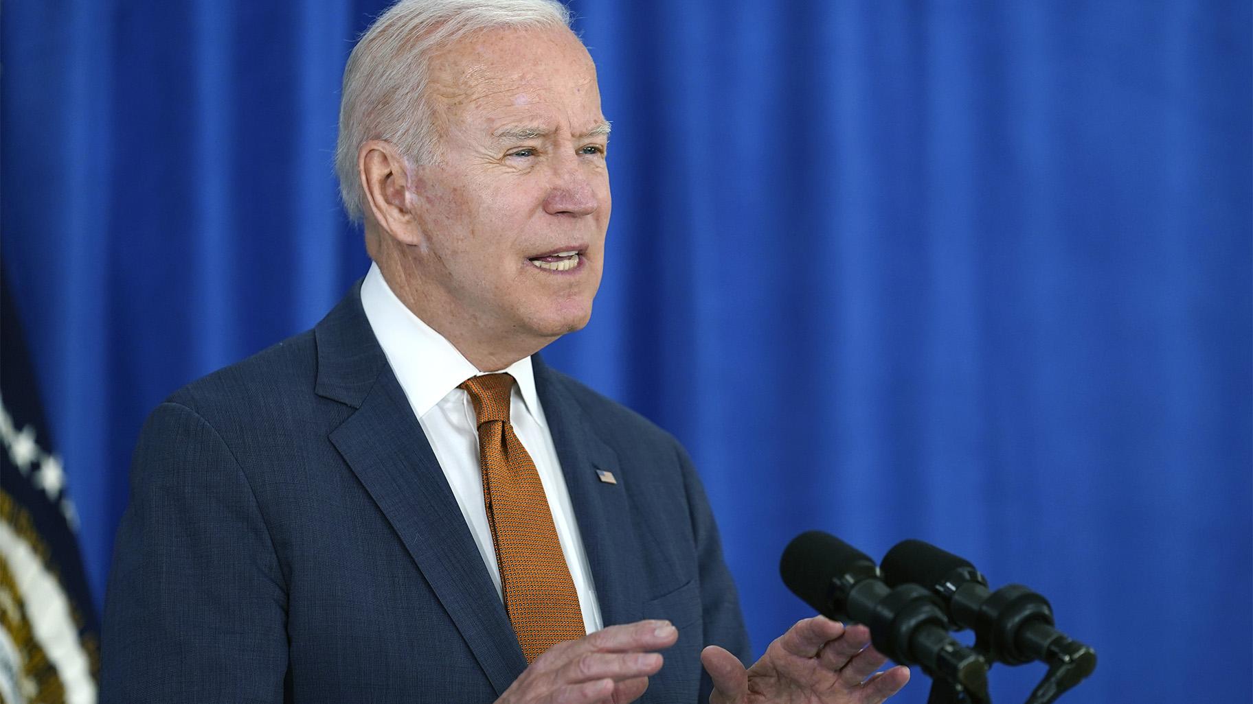 President Joe Biden talks about the May jobs report from the Rehoboth Beach Convention Center in Rehoboth Beach, Del., Friday, June 4, 2021. (AP Photo / Susan Walsh)