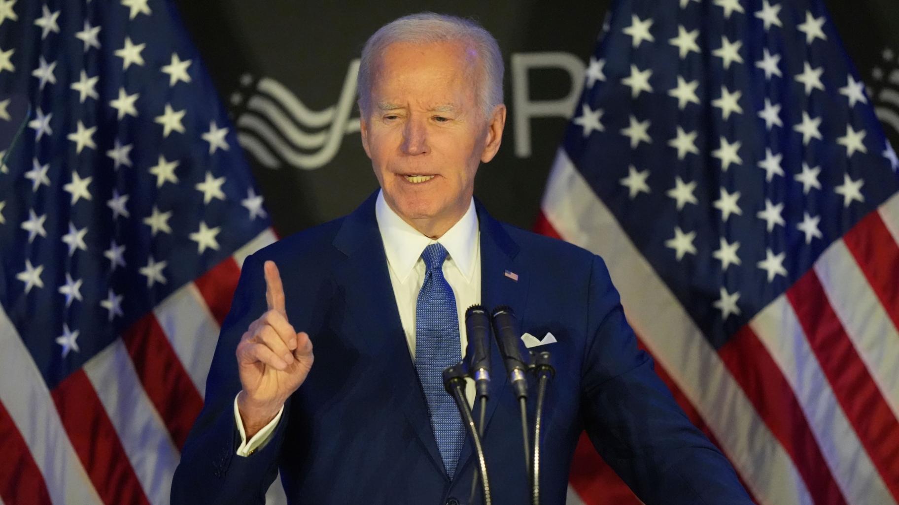 Former U.S. President Joe Biden speaks at the Advocates, Counselors, and Representatives for the Disabled conference in Chicago, Tuesday, April 15, 2025. (Nam Y. Huh / AP Photo) Former U.S. President Joe Biden speaks at the Advocates, Counselors, and Representatives for the Disabled conference in Chicago, Tuesday, April 15, 2025. (Nam Y. Huh / AP Photo)