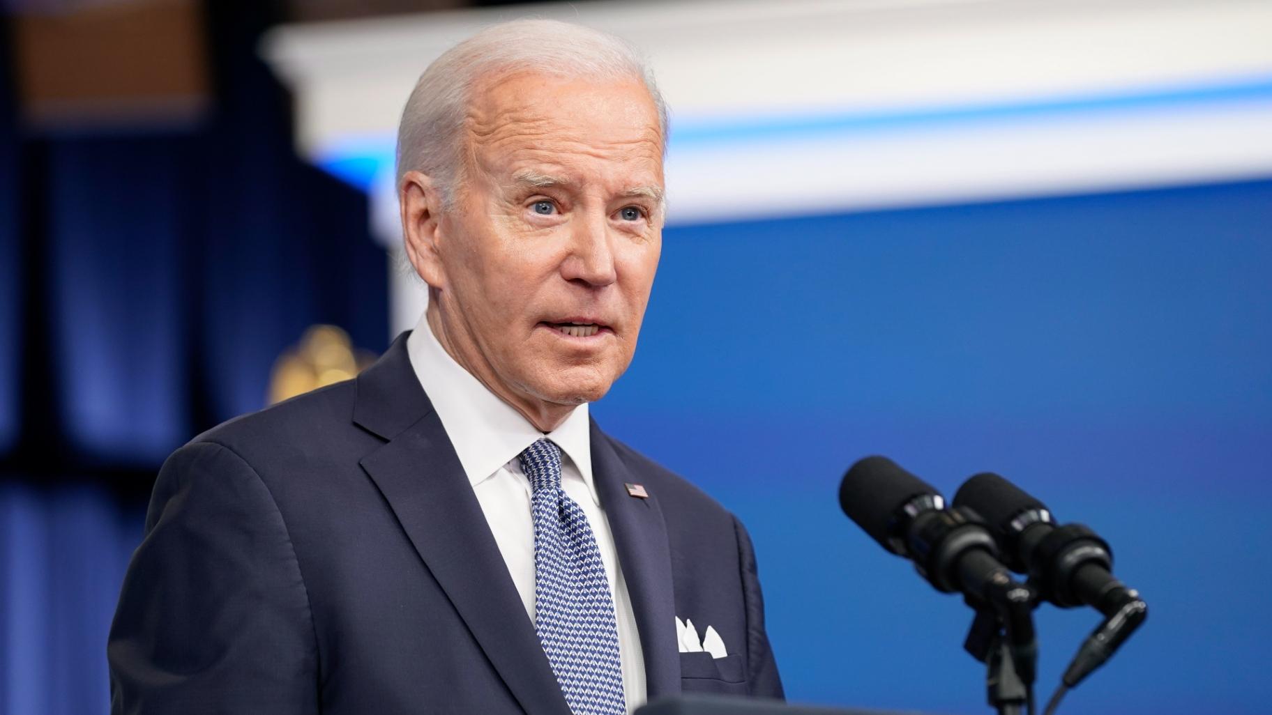 FILE - President Joe Biden responds to questions from reporters after speaking about the economy in the South Court Auditorium in the Eisenhower Executive Office Building on the White House Campus, Thursday, Jan. 12, 2023, in Washington. (AP Photo / Andrew Harnik, File)