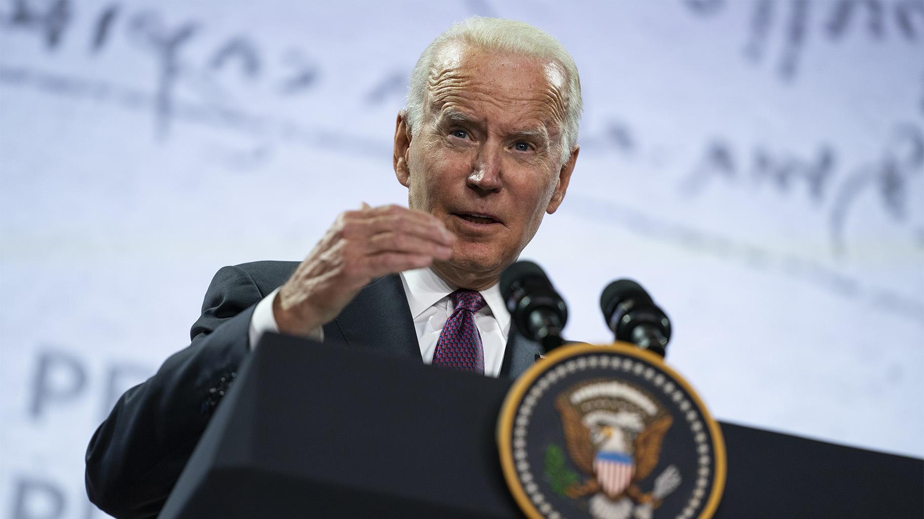 President Joe Biden speaks during a news conference at the conclusion of the G20 leaders summit, Sunday, Oct. 31, 2021, in Rome. (AP Photo / Evan Vucci)