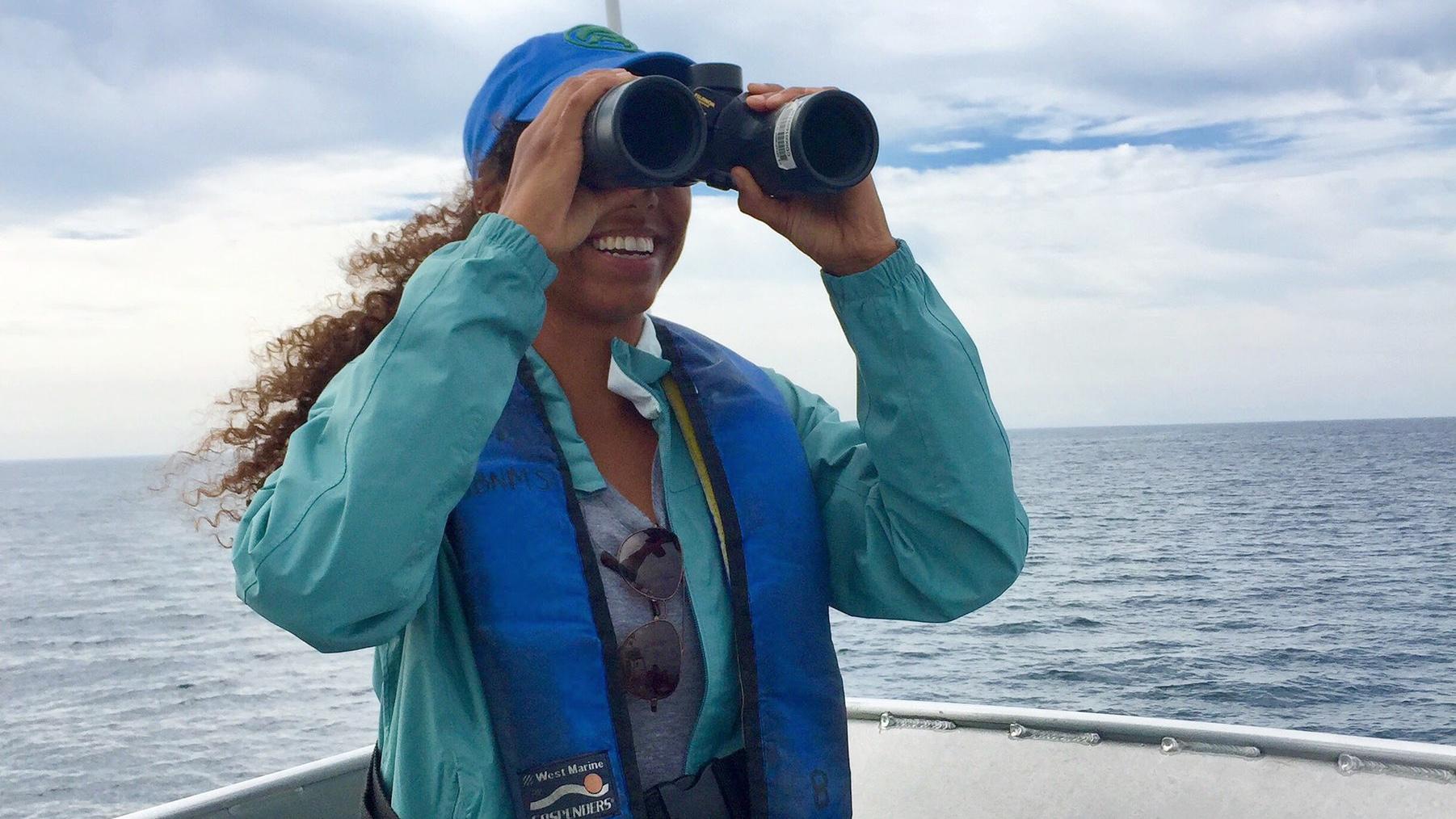 Biologist Amber Wendler is among those taking part in #BlackBirdersWeek. (@amberwendler / Twitter)