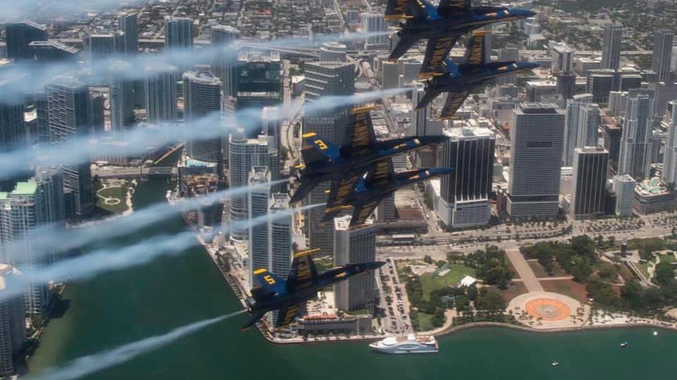 The Blue Angels are a fan favorite of Air and Water Show observers. (Courtesy of Blue Angels)
