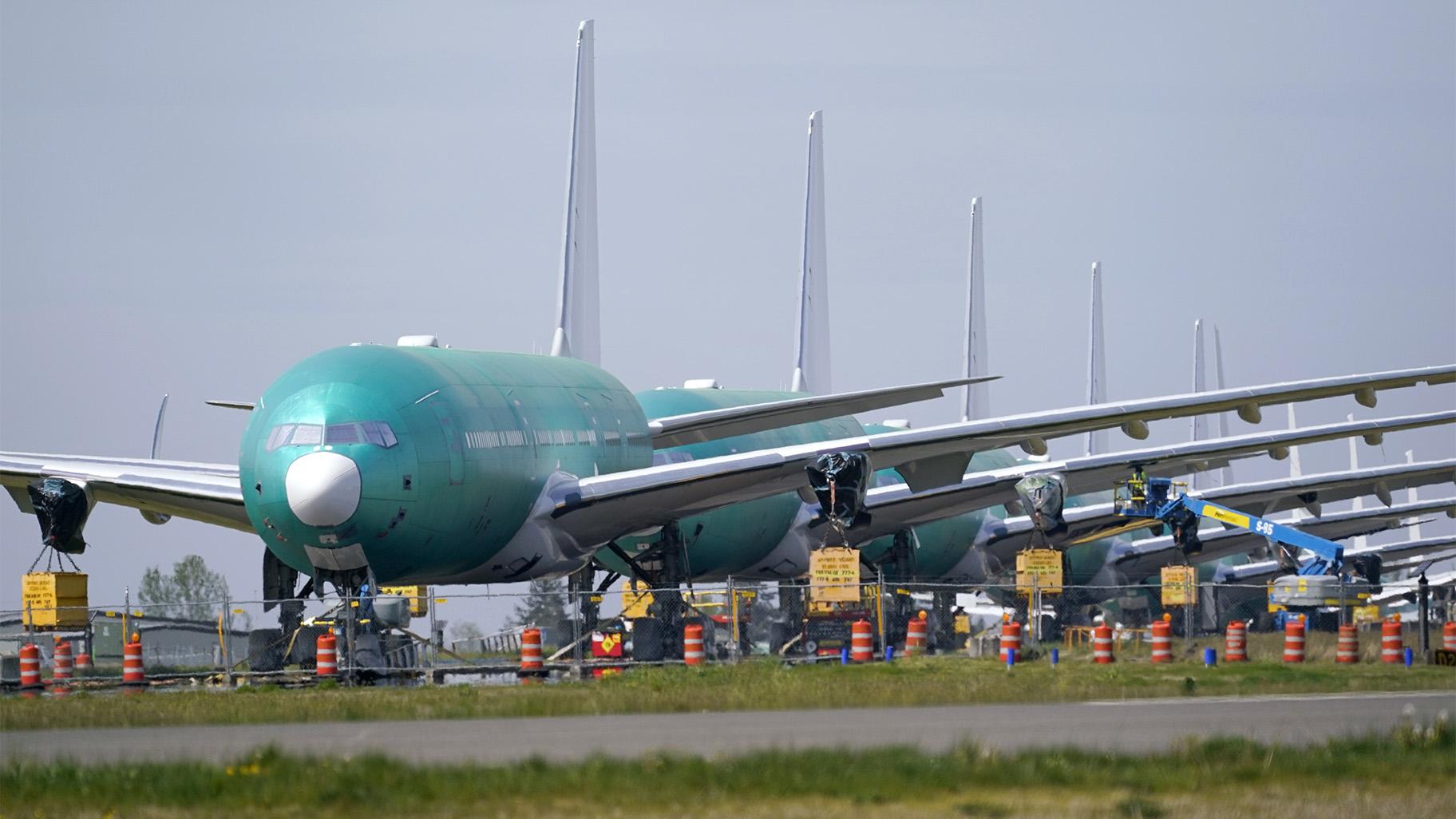 Boeing Co. on Wednesday, April 28, reported a loss of $537 million in its first quarter. The Chicago-based company said it had a loss of 92 cents per share. Losses, adjusted for non-recurring gains, were .53 per share. (AP Photo / Elaine Thompson)