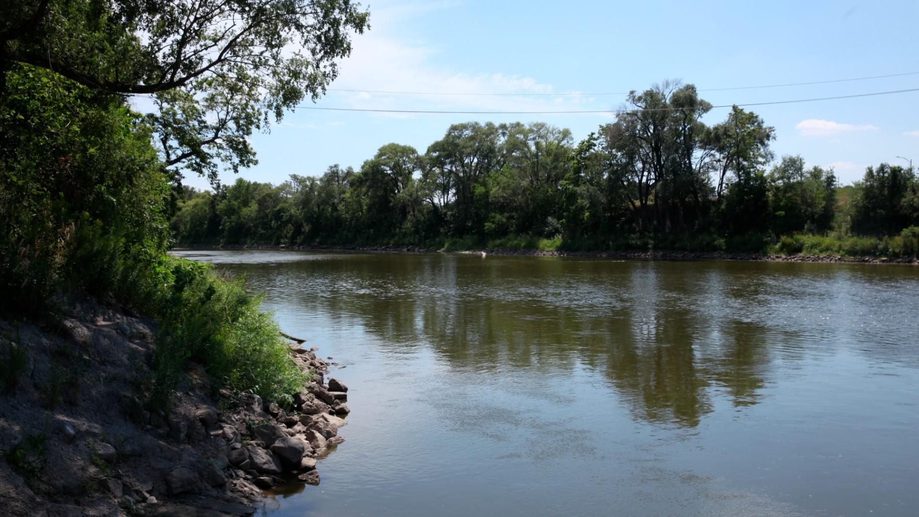  The Elkhorn River, just west of Omaha, Neb., is pictured on Thursday, Aug. 18, 2022. (AP Photo / Josh Funk)