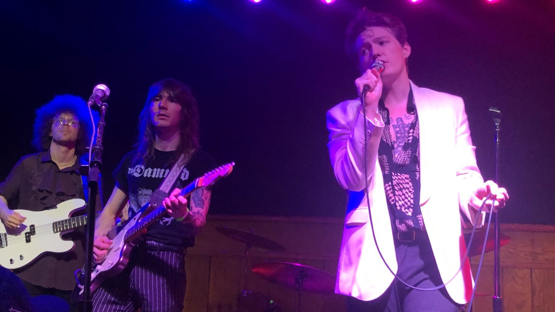 Brigitte Calls Me Baby performs at Schubas Tavern on March 2, 2024. (Marc Vitali / WTTW News)