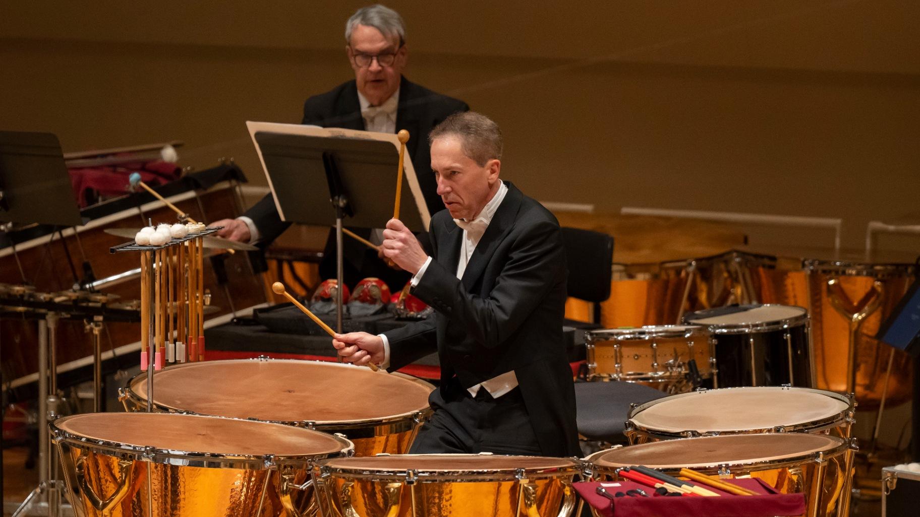 Principal timpani David Herbert makes his CSO solo debut performing Kraft’s “Timpani Concerto No. 1.” (Todd Rosenberg)