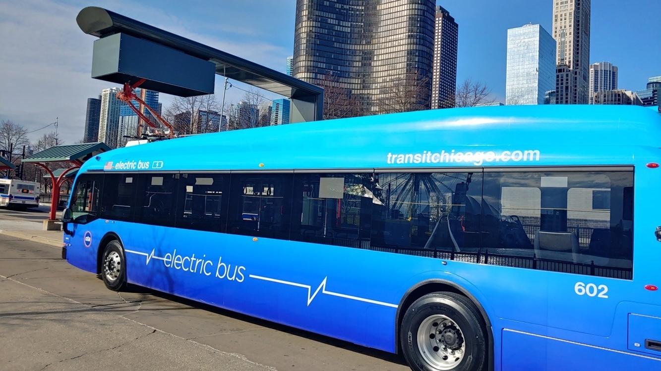 CTA’s New Bright Blue Electric Buses Are A Down Payment On A Green ...