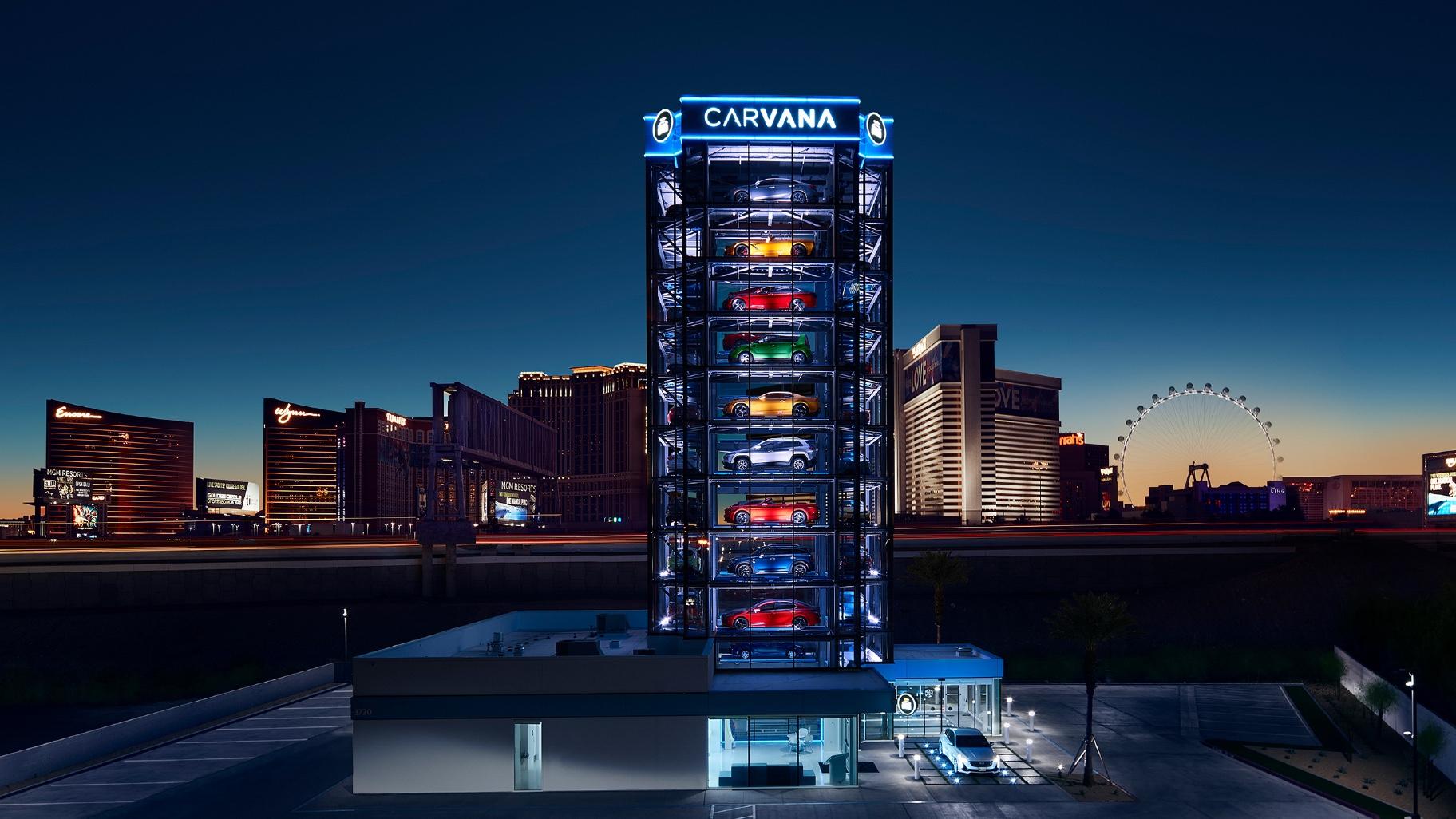 One of Carvana's auto vending machines. (Courtesy of Carvana)