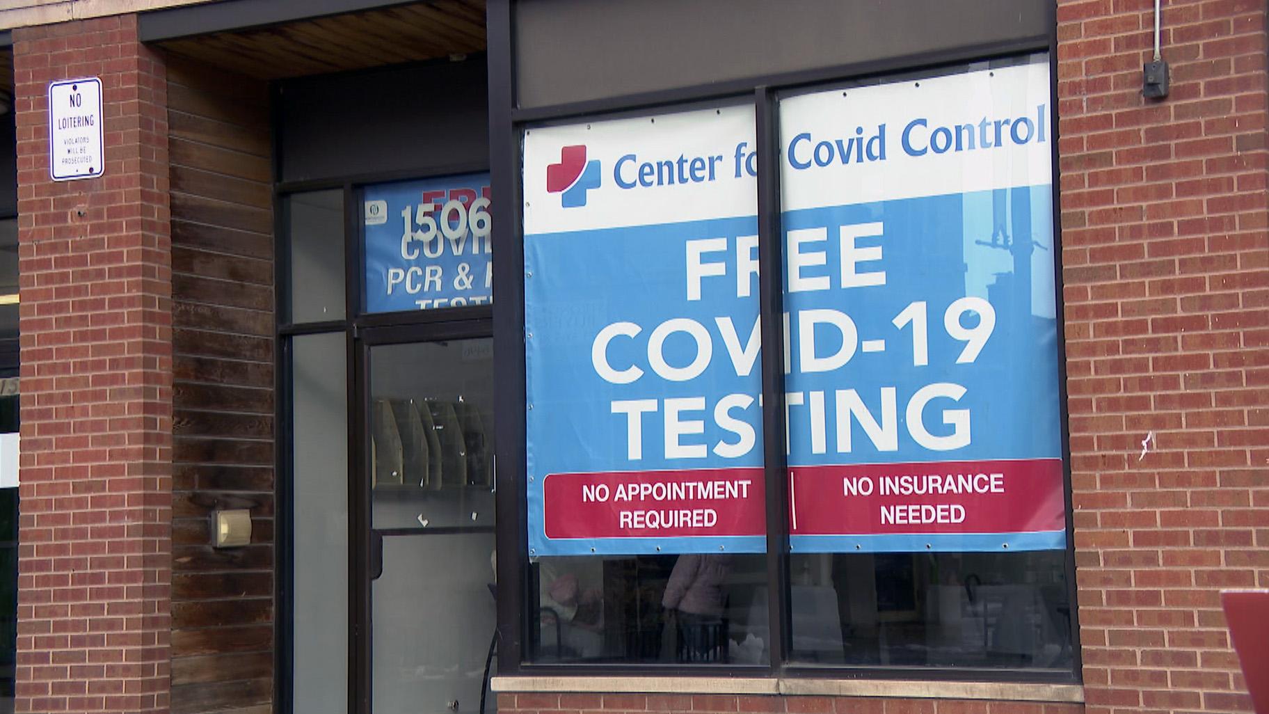 The Center for Covid Control is temporarily closing all their locations. (WTTW News)