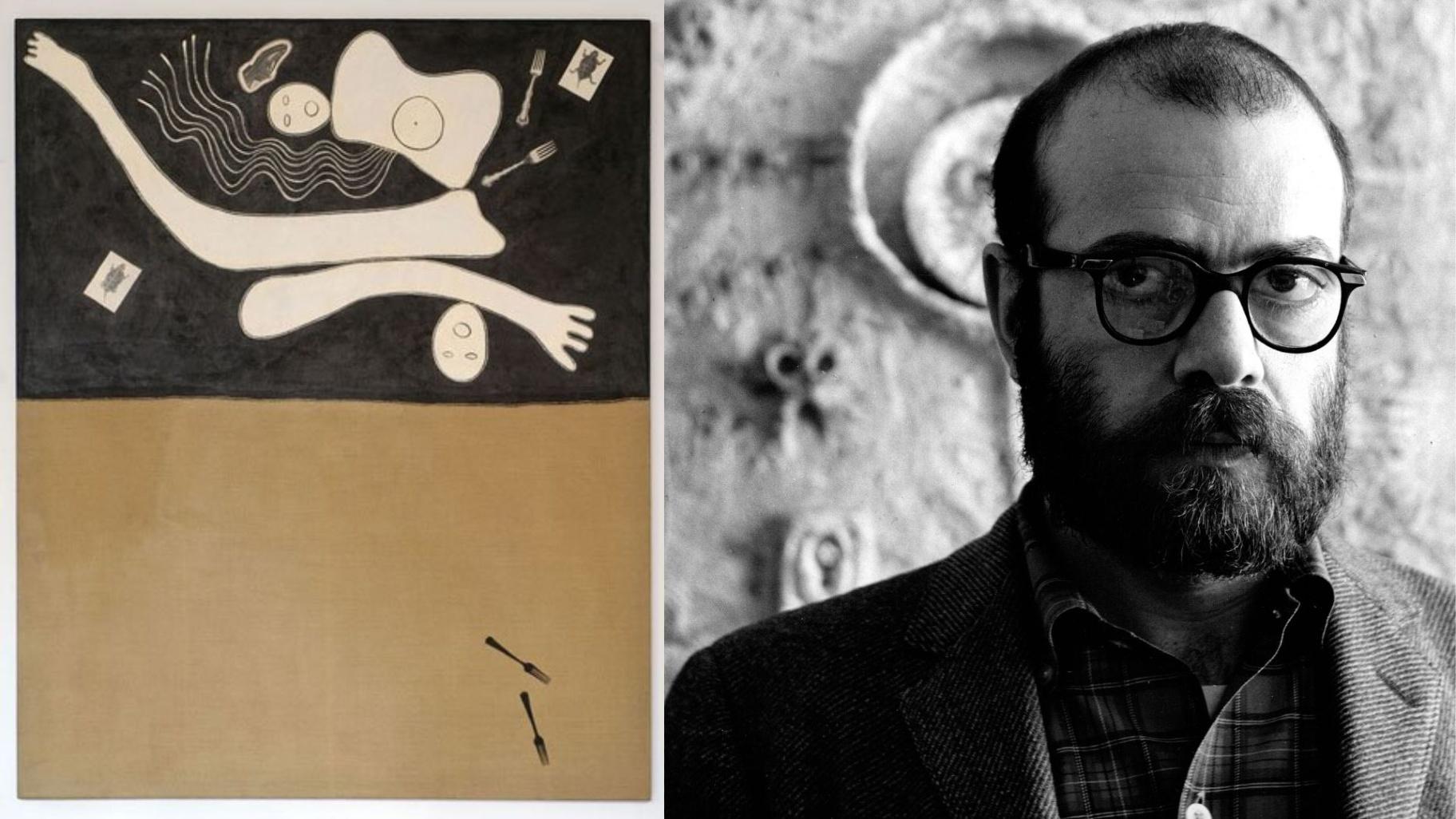 Left: “Floating Menace” by Dominick Di Meo, 1967. Right: Dominick Di Meo, 1964. (Courtesy of Corbett vs. Dempsey)