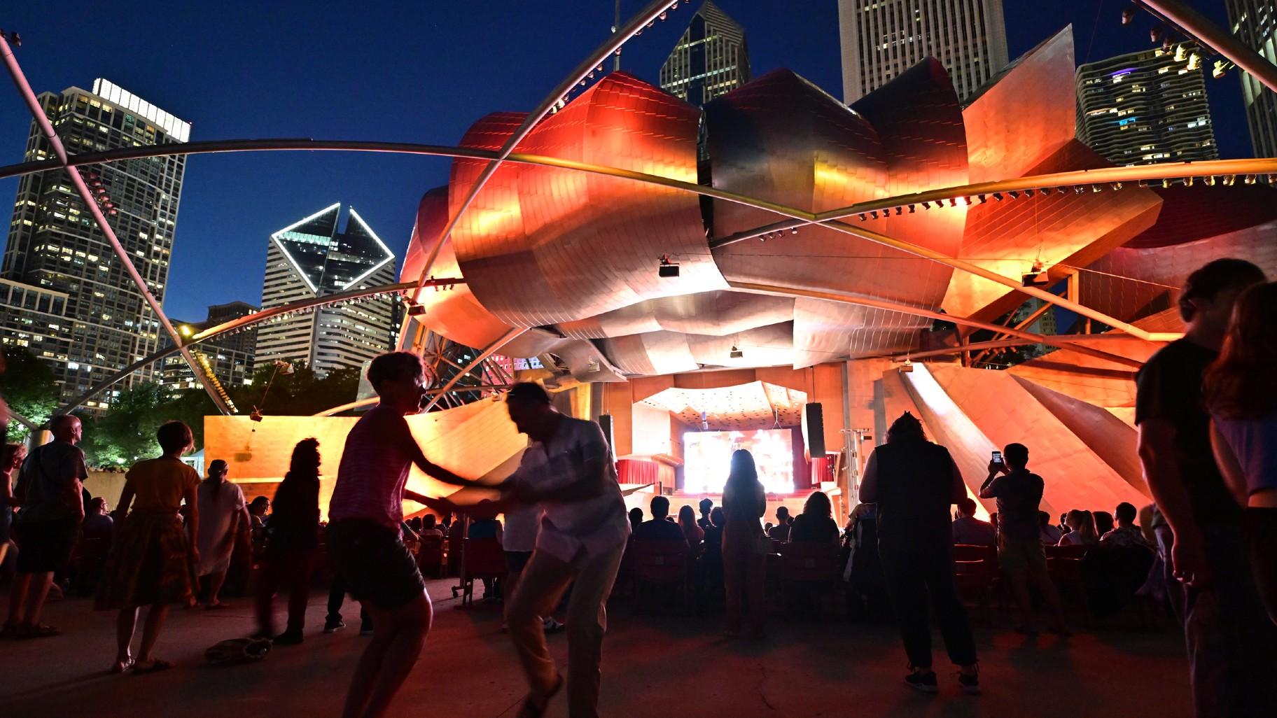 Dancing at Millennium Park. (Patrick L. Pyszka / City of Chicago)