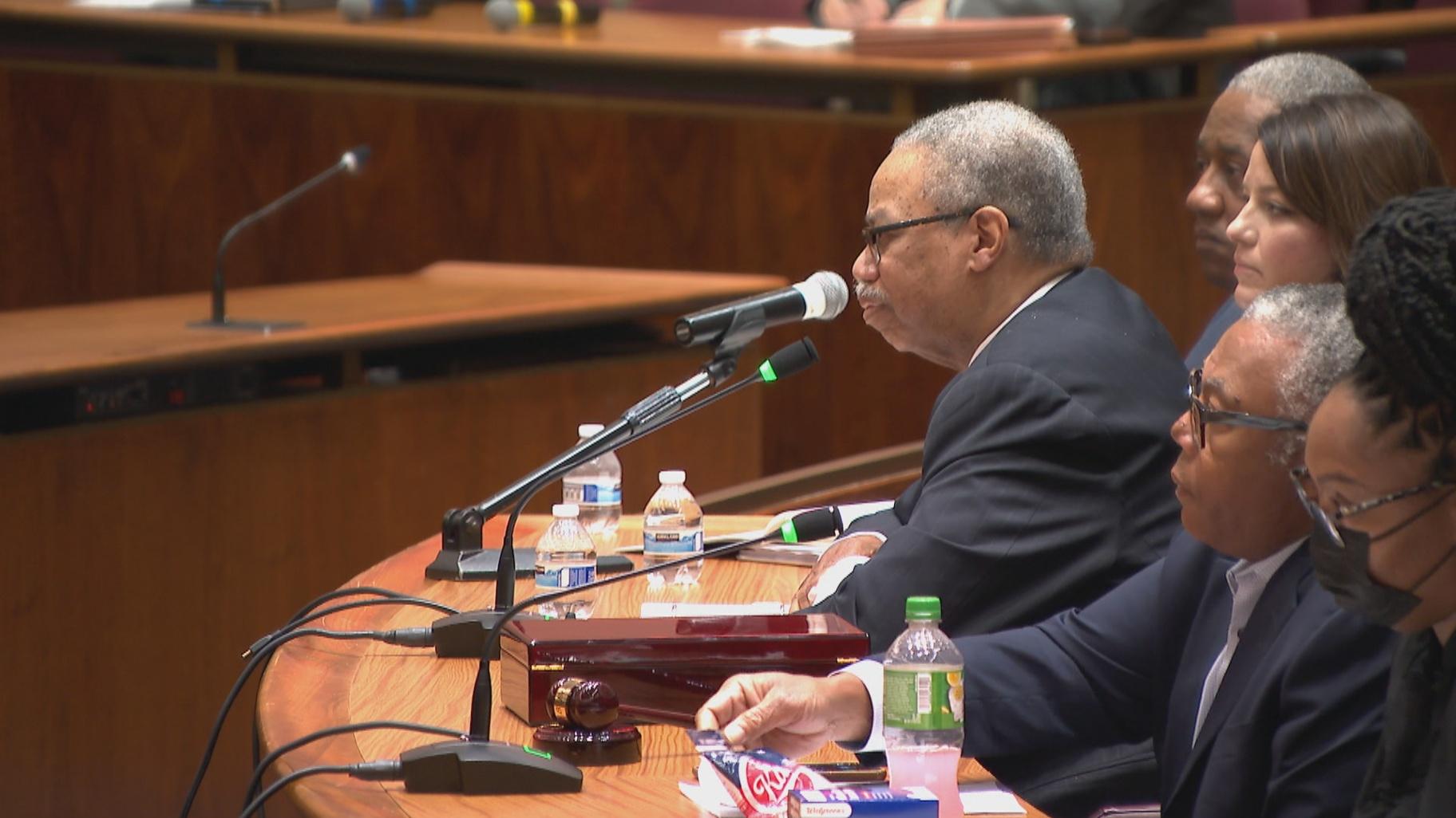 CTA President Dorval Carter addresses the Chicago City Council’s Transportation Committee on Nov. 10, 2022. (WTTW News)
