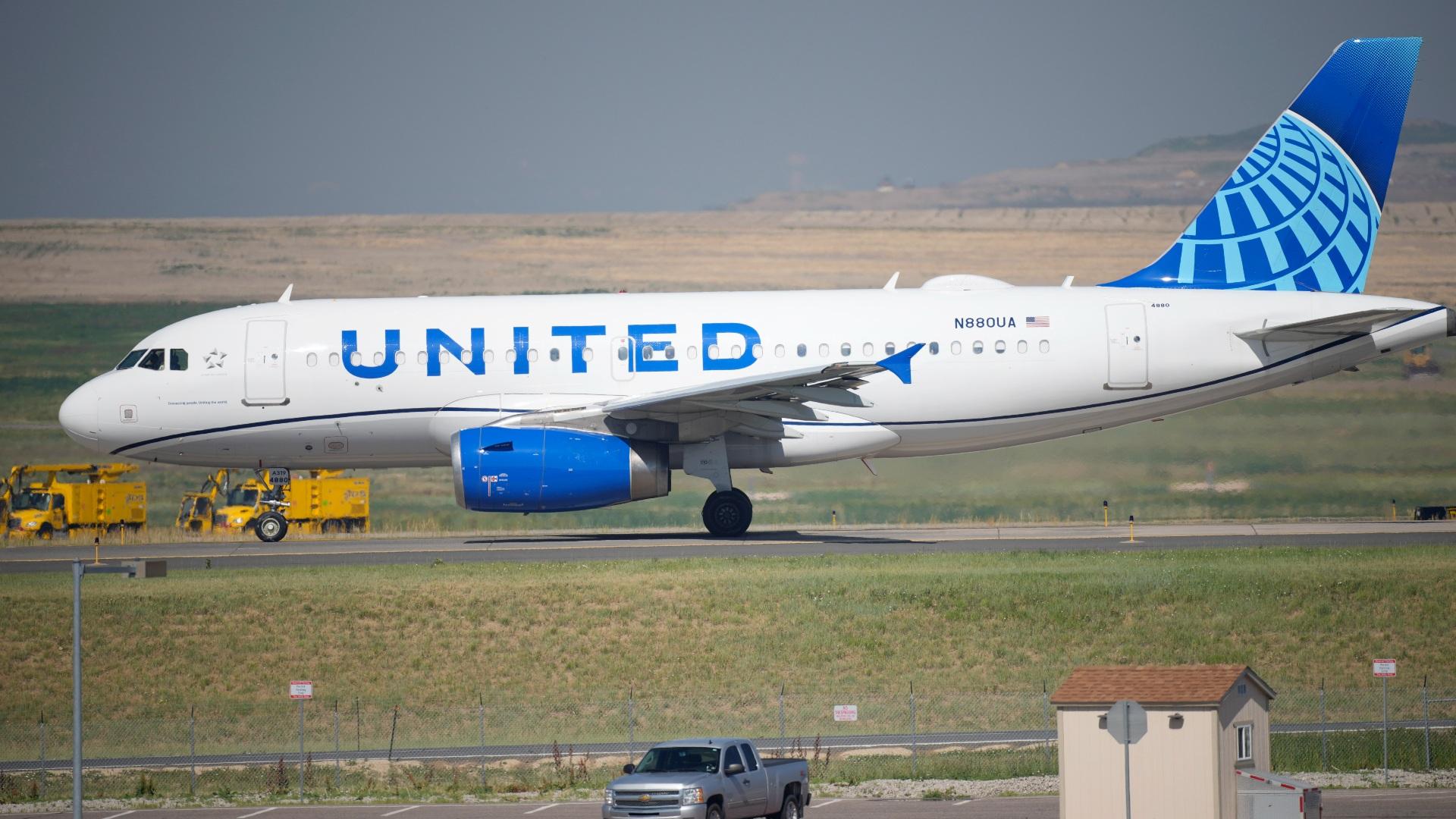 In this July 2, 2021 file photo, a United Airlines jetliner taxis down a runway for take off from Denver International Airport in Denver. (AP Photo / David Zalubowski, file)