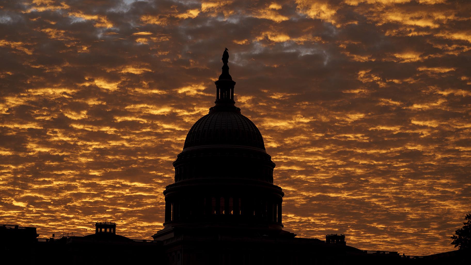 The Capitol is seen at sunrise, in Washington, Oct. 15, 2021. (AP Photo / J. Scott Applewhite, File)