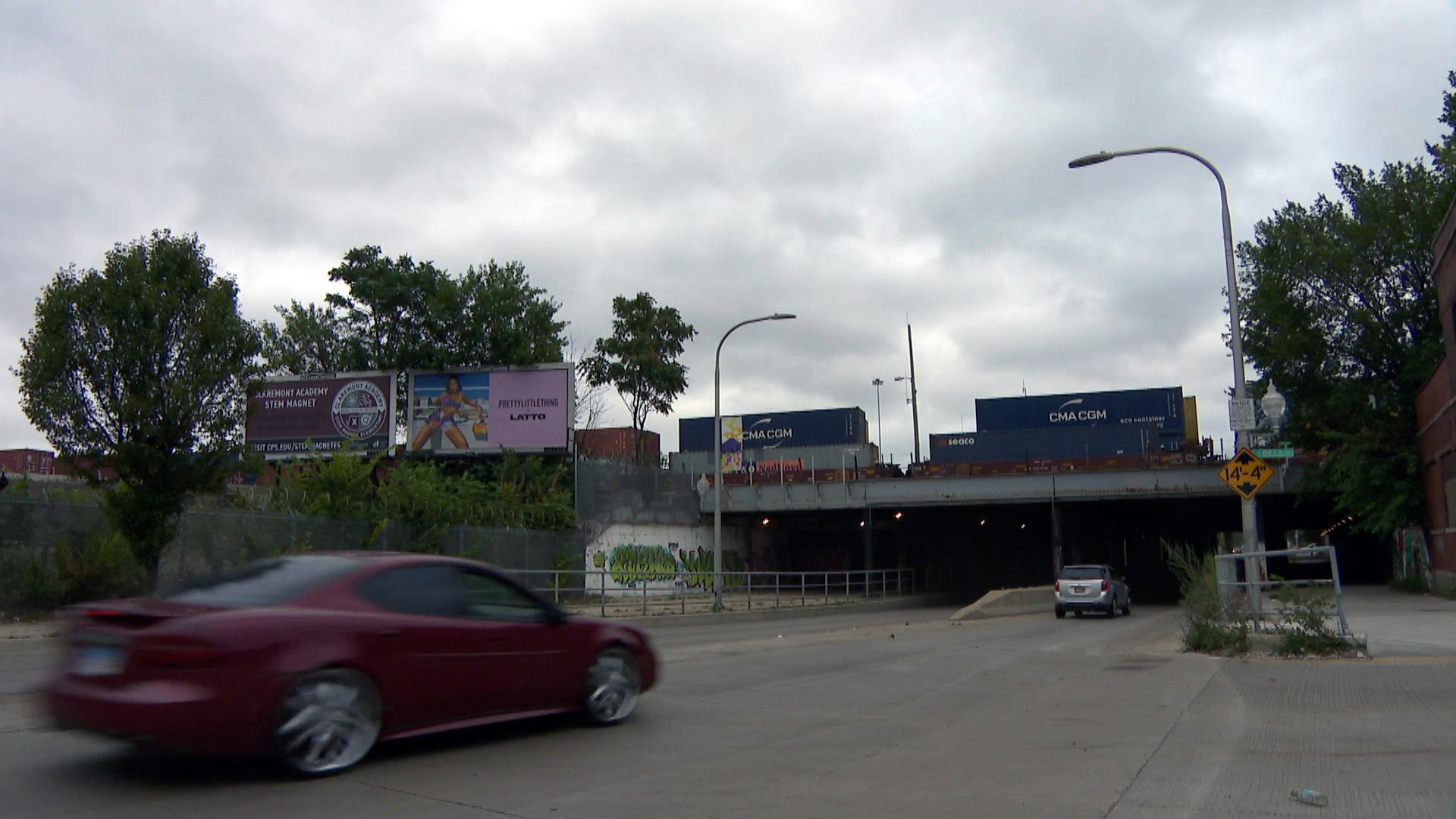 Chicago police Officer Ella French and two male officers pulled over an SUV on Saturday, Aug. 7, 2021 near the intersection of 63rd Street and Bell Avenue, shown here on Monday, Aug. 9. (WTTW News)