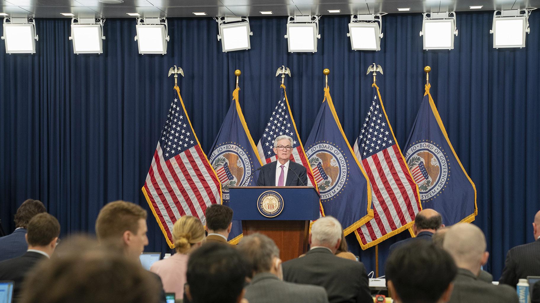 Federal Reserve chair Jerome Powell speaks during a news conference, Wednesday, Feb. 1, 2023, at the Federal Reserve Board in Washington. (AP Photo / Jacquelyn Martin, File)