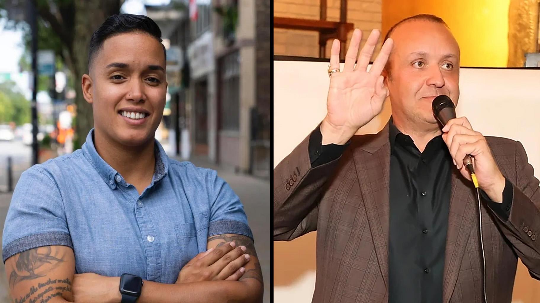 Jessica "Jessie" Fuentes, left, and Julian Perez are running to replace retiring 26th Ward Ald. Roberto Maldonado. (Provided)