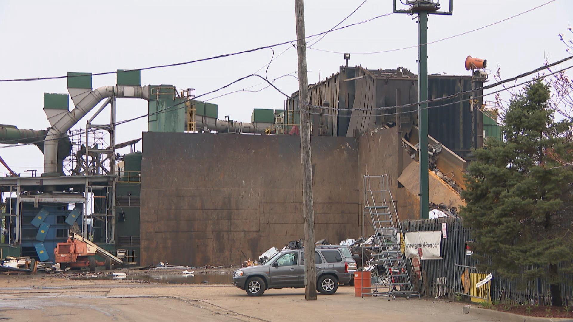 General Iron’s metal-shredding operation in Lincoln Park. (WTTW News)