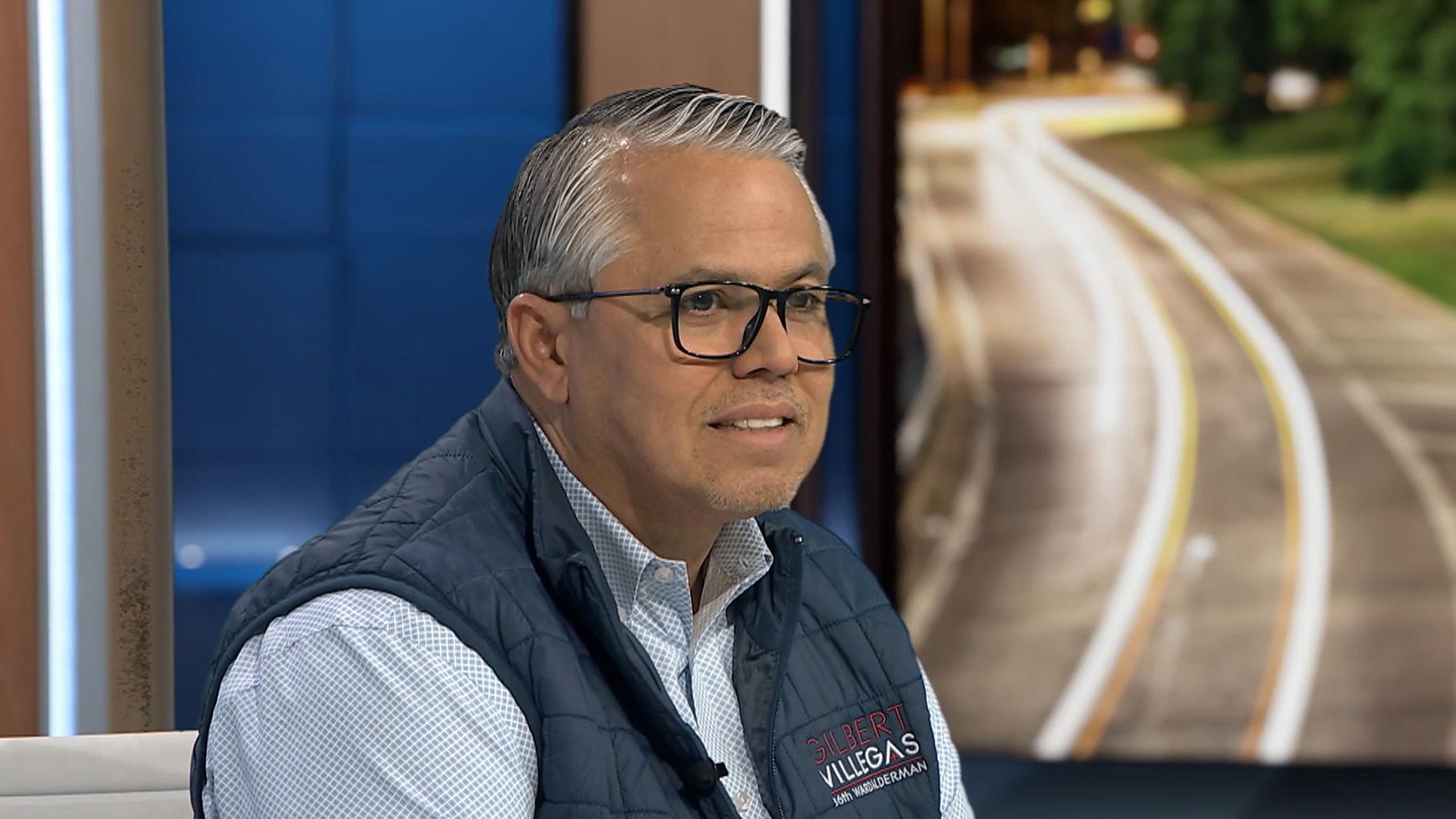 Ald. Gilbert Villegas (36th Ward) appears on “Chicago Tonight: Latino Voices” on April 8, 2023. (WTTW News) Ald. Gilbert Villegas (36th Ward) appears on “Chicago Tonight: Latino Voices” on April 8, 2023. (WTTW News)