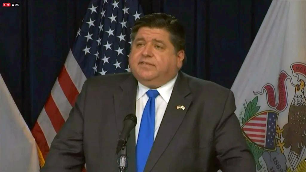 Gov. J.B. Pritzker speaks at his daily COVID-19 briefing on Oct. 30, 2020. (WTTW News)