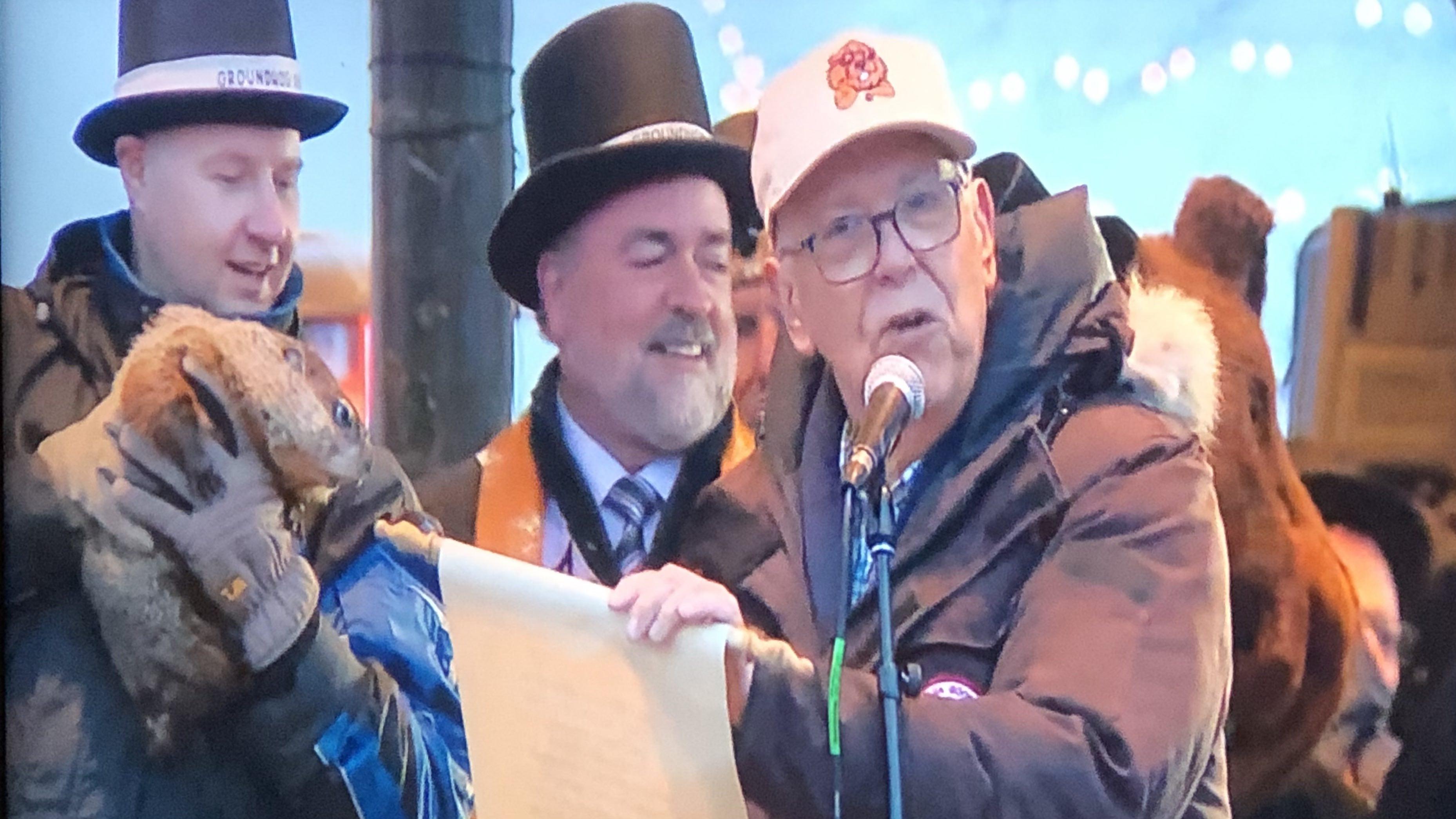 Woodstock Willie got an assist from meteorologist Tom Skilling. (Patty Wetli / WTTW News)