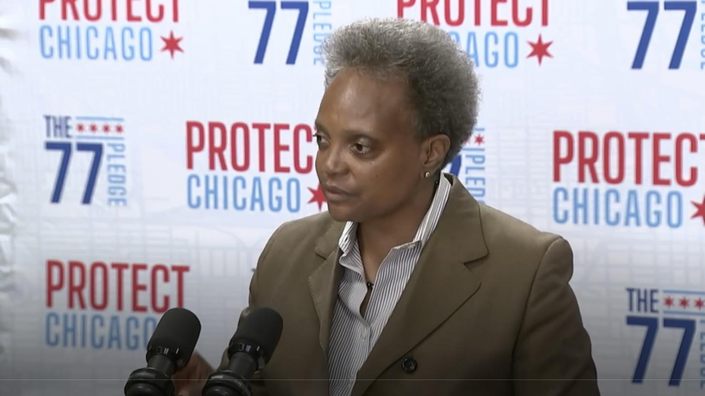 Mayor Lori Lightfoot addresses the news media Friday Oct. 15, 2021. (Chicago's Mayor's Office)