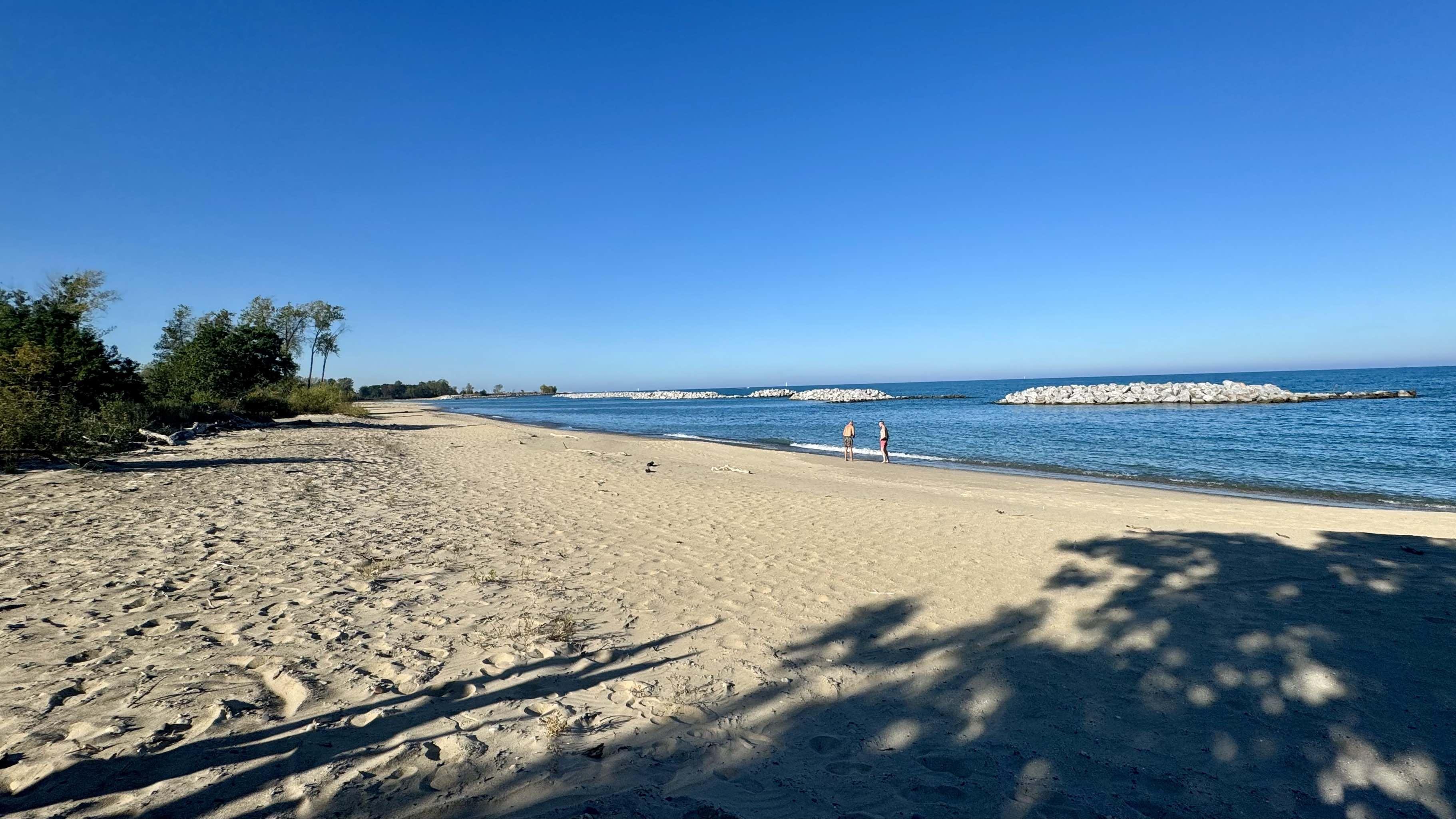 A project to halt erosion at Illinois Beach State Park was funded by the Great Lakes Restoration Initiative, a program that's awaiting congressional reauthorization. (Patty Wetli / WTTW News)
