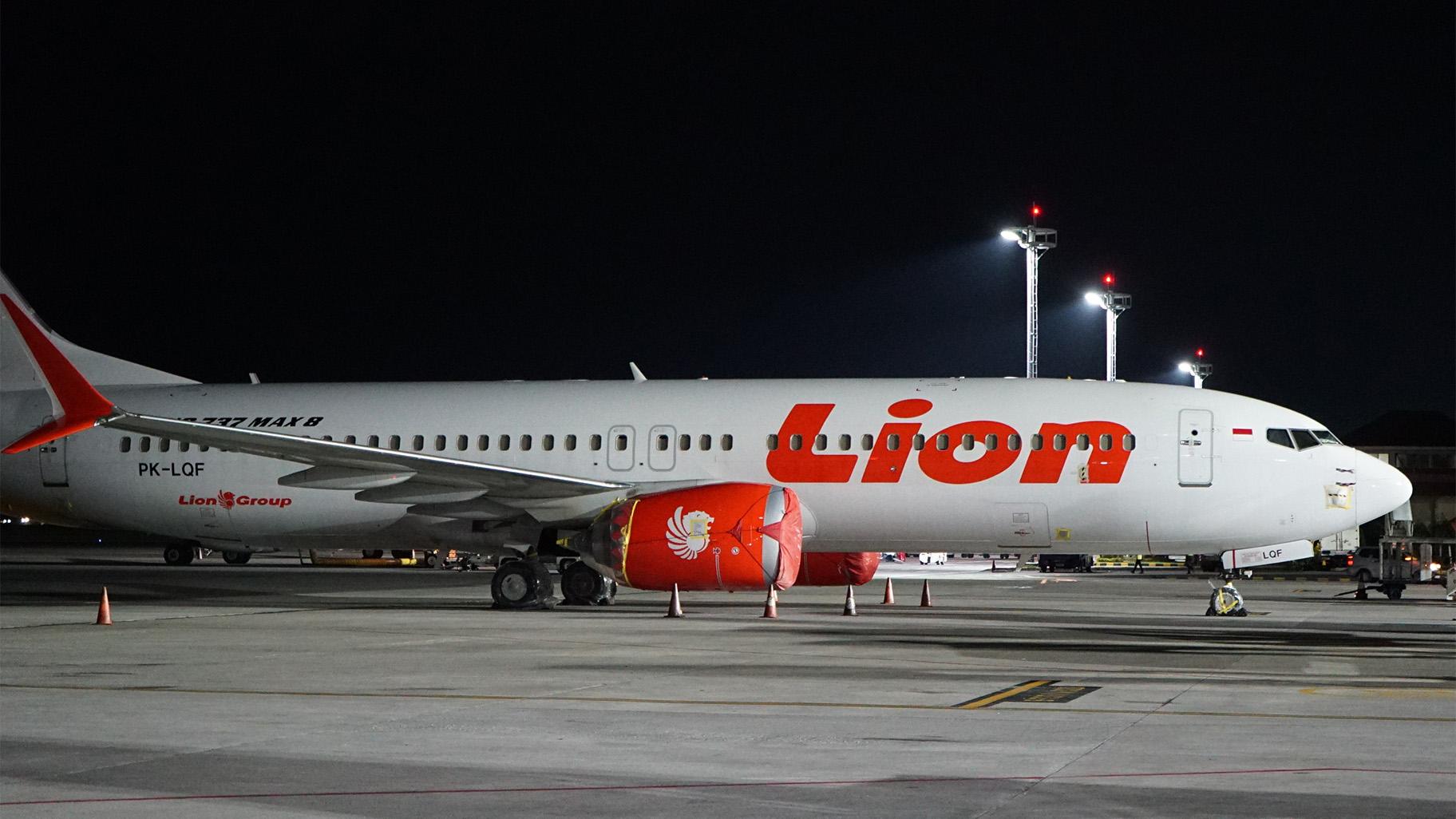 Lion Air's Boeing 737 Max 8 sits on the tarmac at Ngurah Rai International Airport in Bali, Indonesia, April 13, 2019. (AP Photo Nicole Evatt, File)