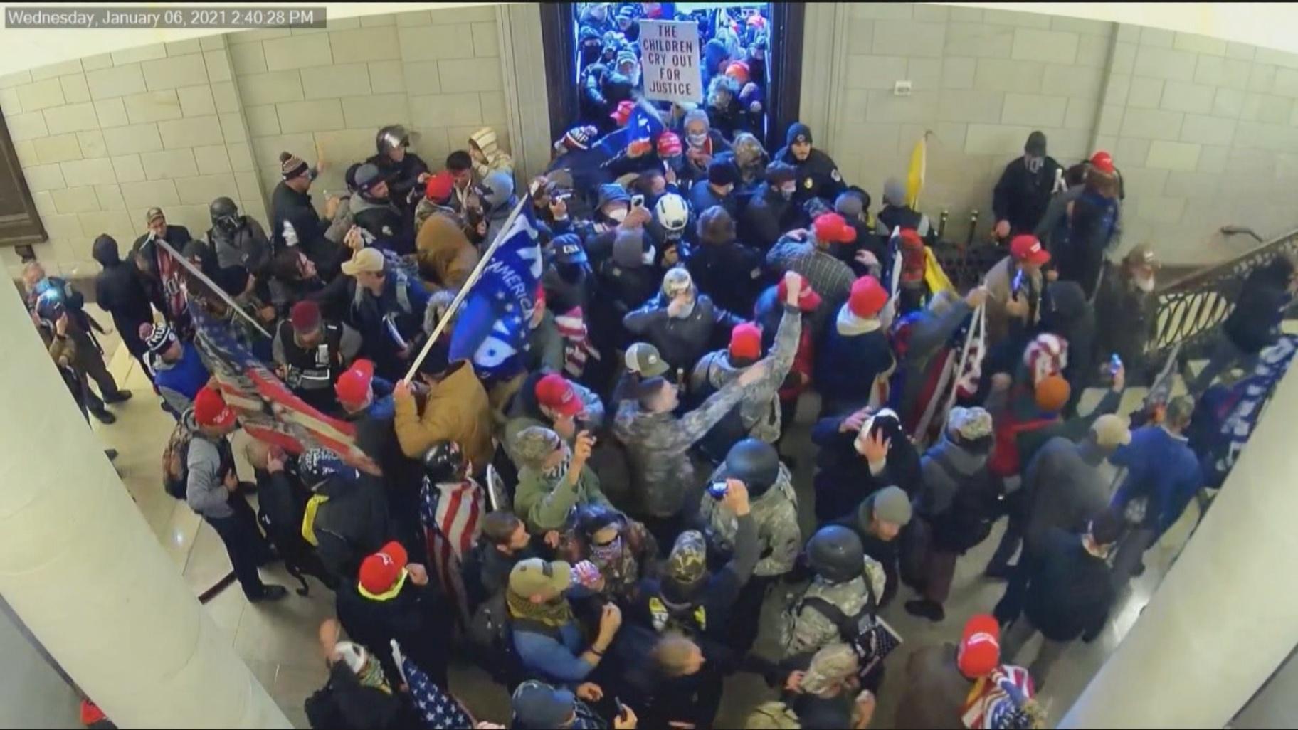 Rioters storm the U.S. Capitol on Jan. 6, 2021. Rioters storm the U.S. Capitol on Jan. 6, 2021.