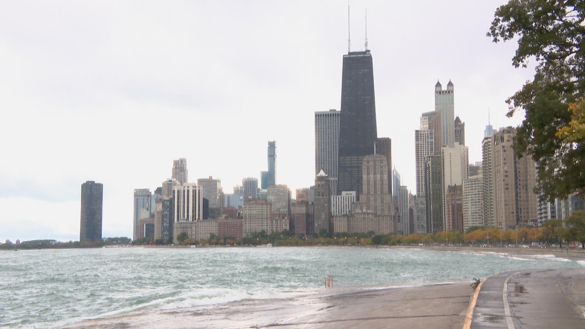 Lake Michigan, at a high-water mark in 2019. (WTTW News)