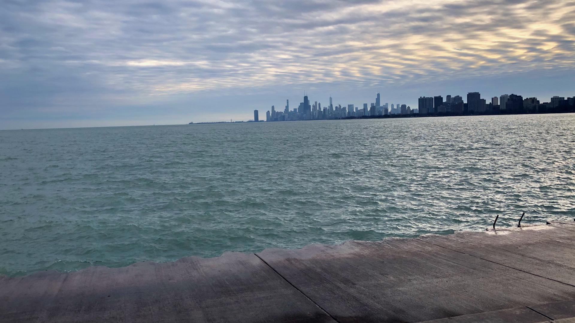 The view from Montrose Harbor is free, but soon the parking won't be. (Patty Wetli / WTTW News)