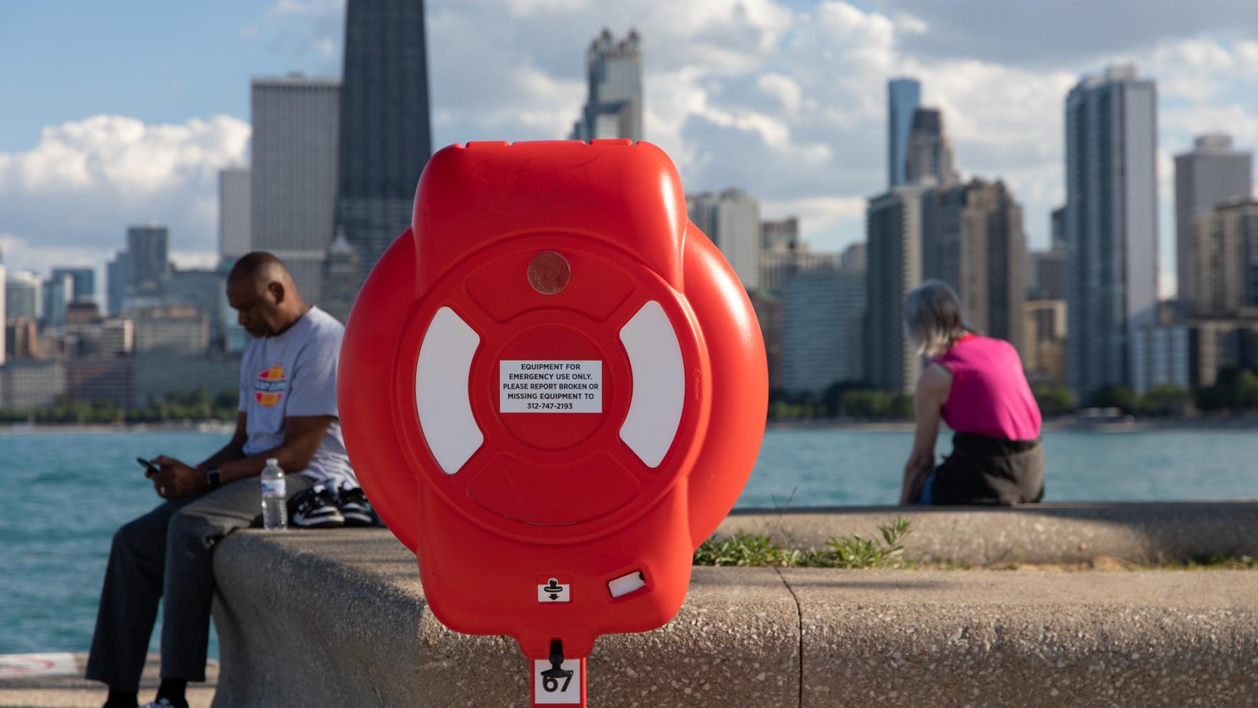 A water rescue device is pictured in a file photo. (Michael Izquierdo / WTTW News)