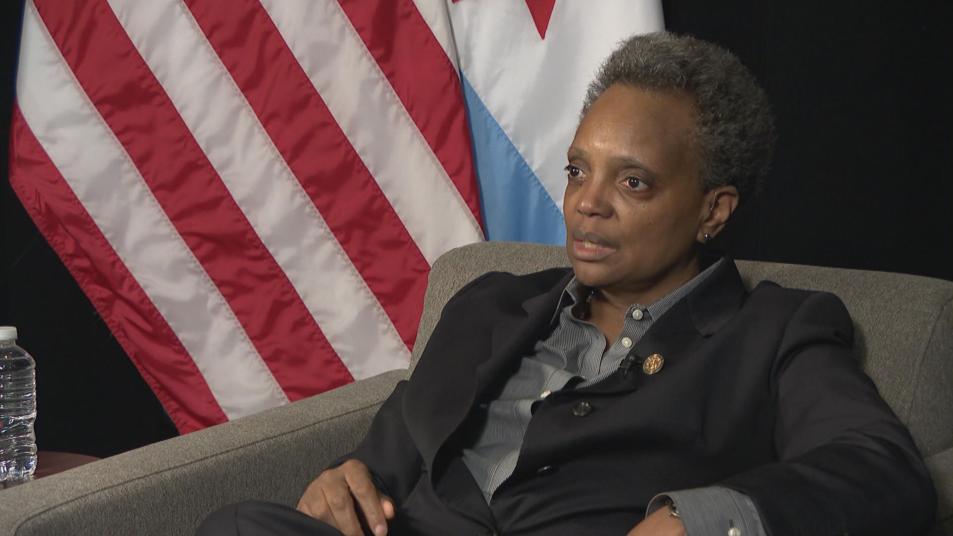 Mayor Lori Lightfoot speaks with WTTW News on Thursday, Feb. 20, 2020 after lobbying lawmakers in Springfield to approve a bill that would ease some of the taxes and fees for a Chicago casino.